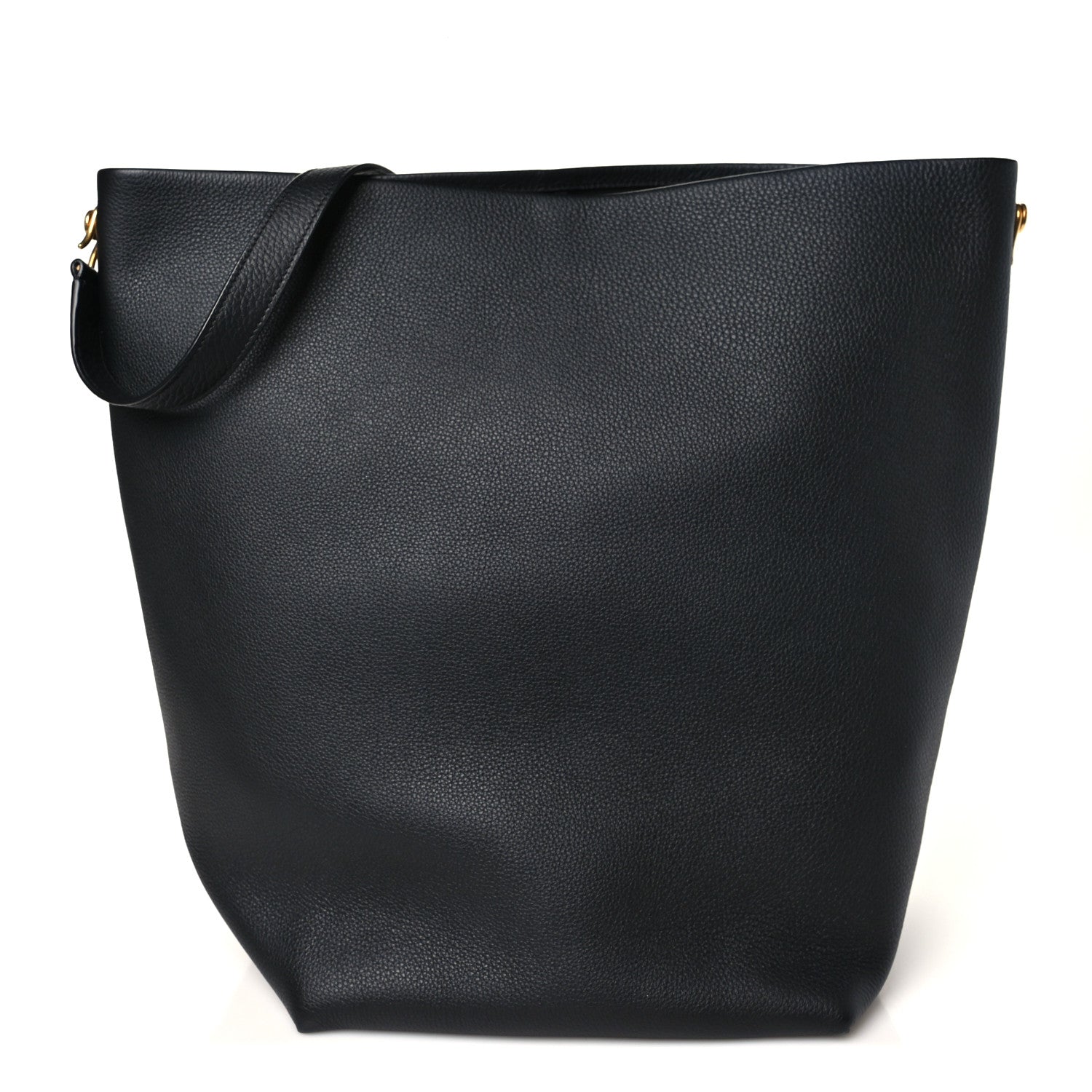The Row Grained Calfskin Large N/S Hook Tote Black 1 of 8