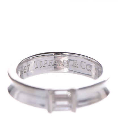 Tiffany 18K White Gold Diamond Baguette Stackable Ring 51 4.5 5 of 7