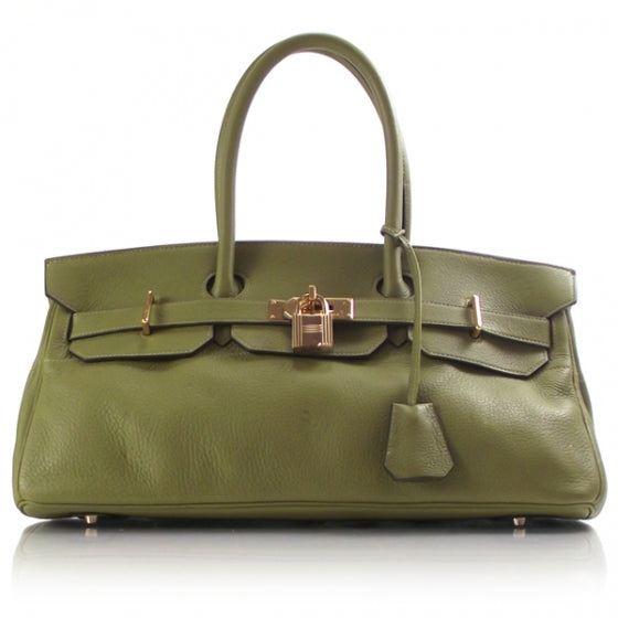 Hermes Taurillon Clemence JPG Birkin 42 Chartreuse 1 of 13