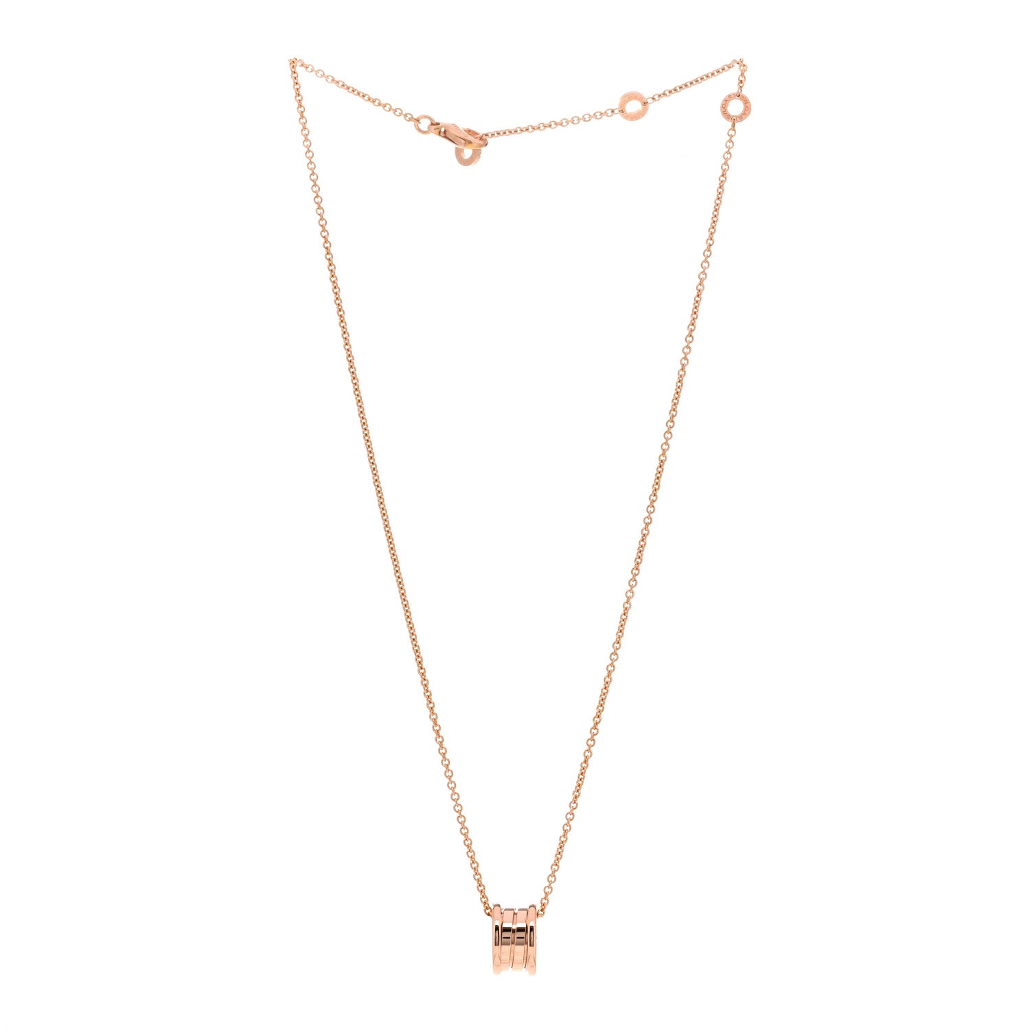 Bulgari 18K Rose Gold B.Zero1 Pendant Necklace 3 of 6