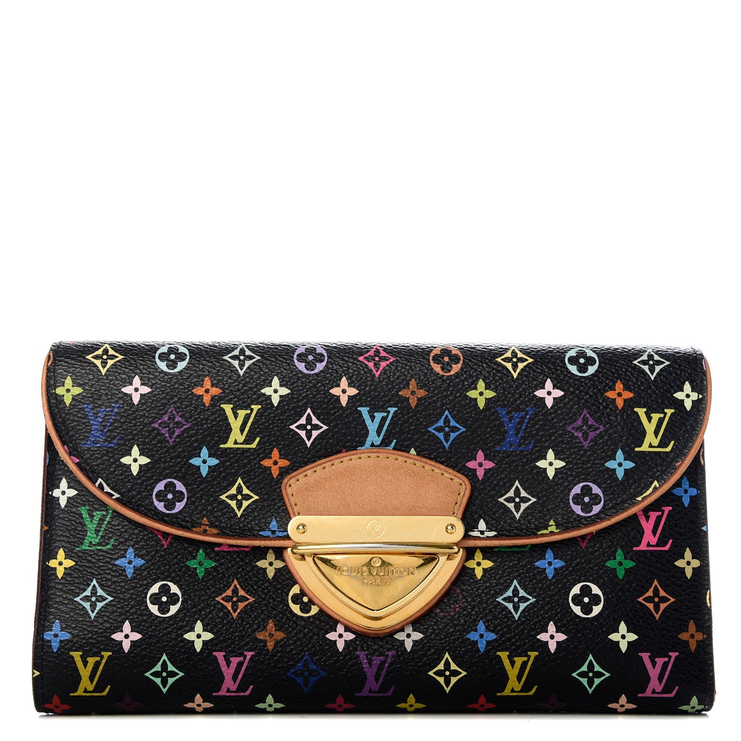 Louis Vuitton Monogram Multicolor Eugenie Wallet Black 1 of 8