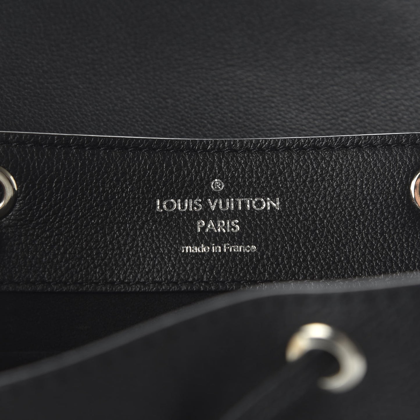 Calfskin Lockme Backpack Black