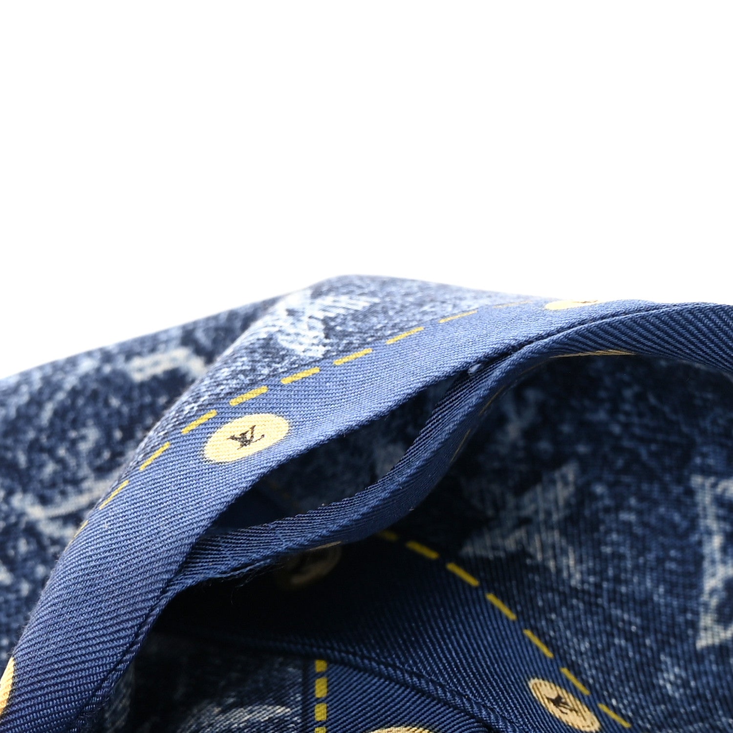 Louis Vuitton Silk Monogram Denim Bandeau Blue 6 of 6