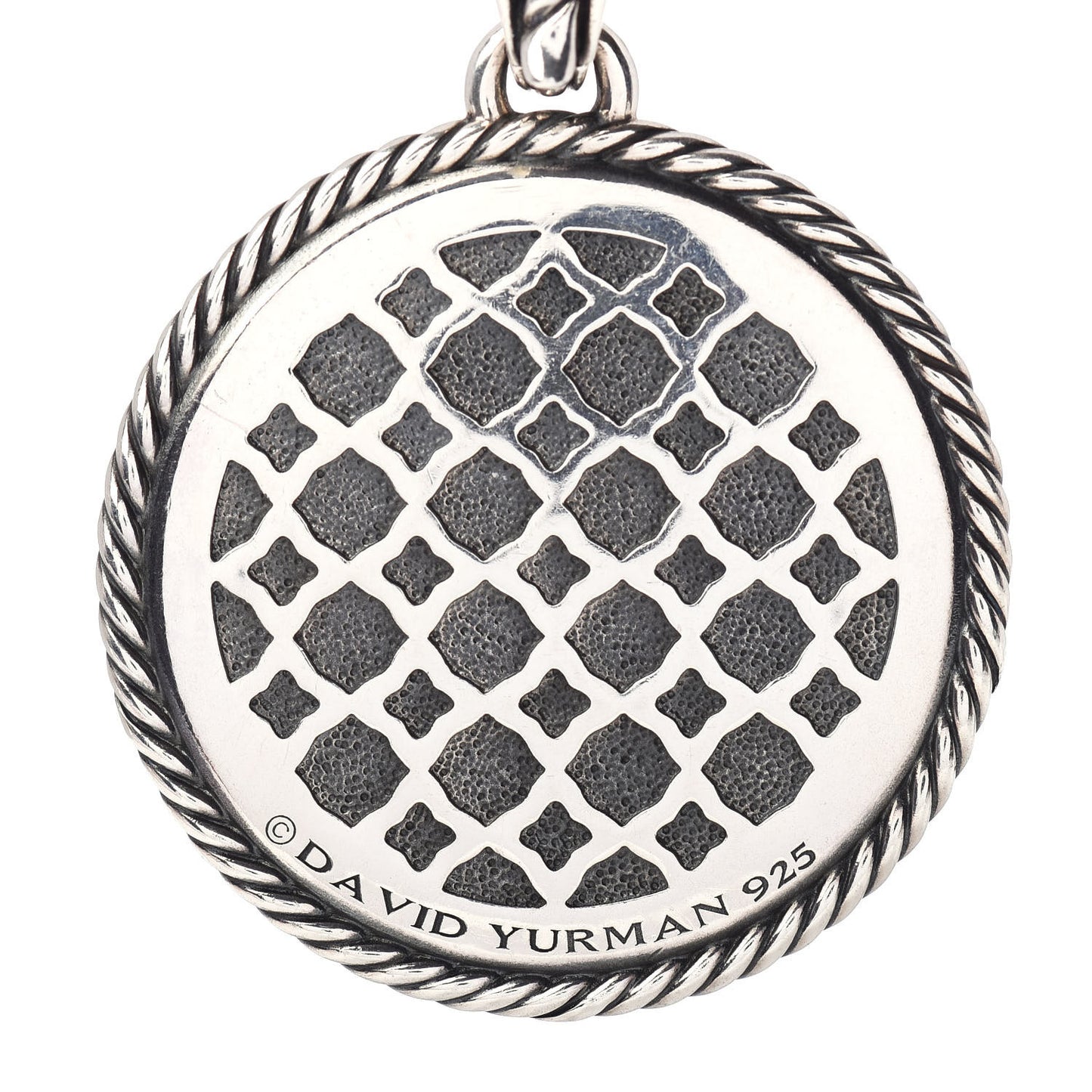 Sterling Silver Large Labyrinth Disc Pendant