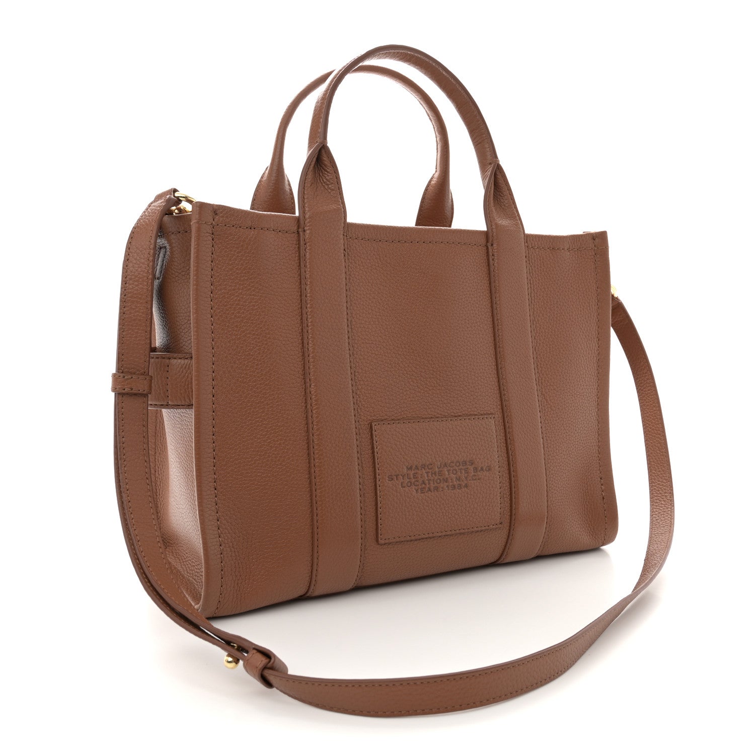 Marc Jacobs Grained Calfskin Medium The Tote Bag Argan Oil 3 of 15