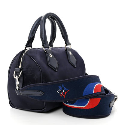 Louis Vuitton Econyl Monogram Speedy Bandouliere 20 Navy Blue 3 of 9