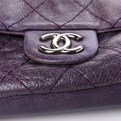 Chanel Glazed Calfskin Stitched On The Road Flap Purple 22 of 29