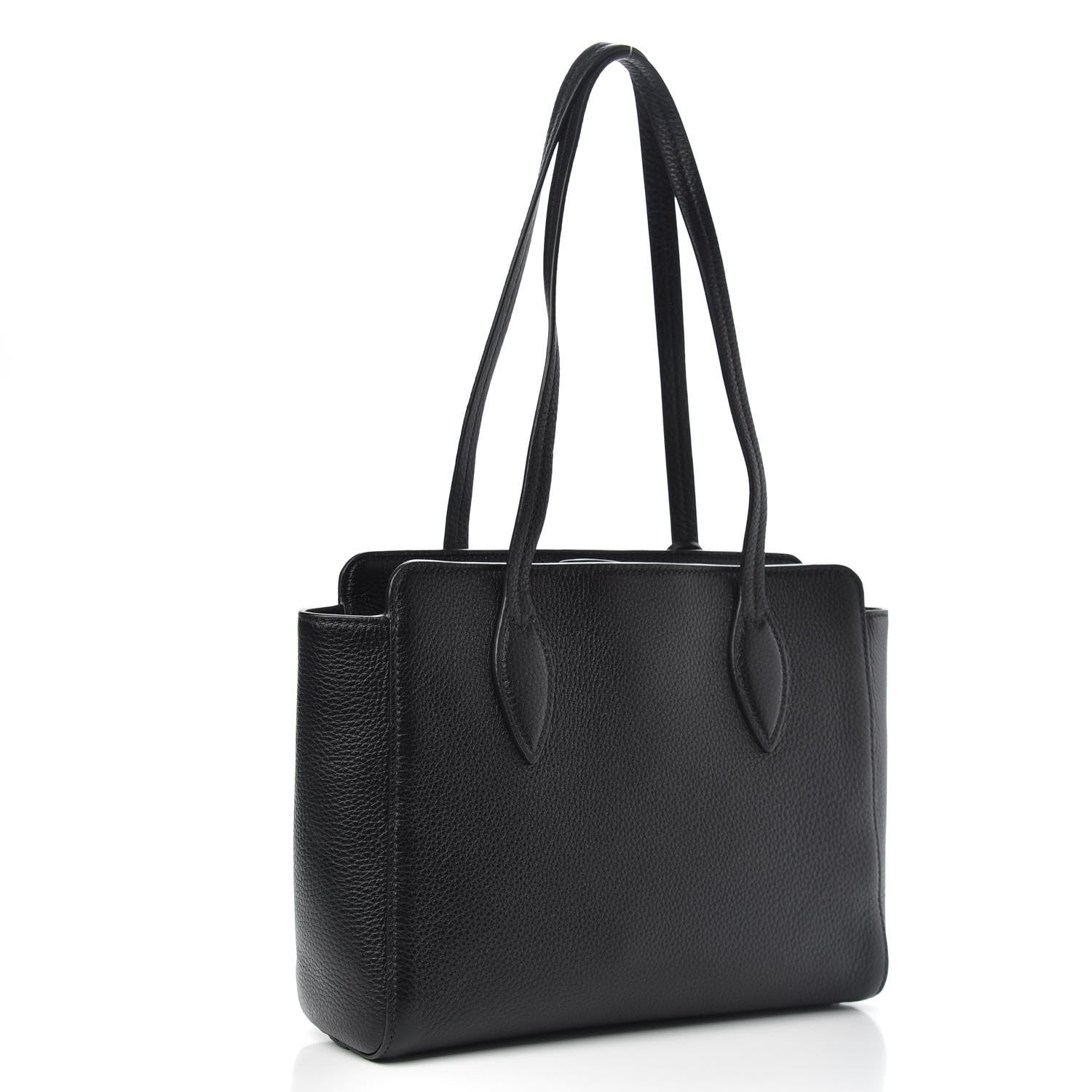 Prada Vitello Daino Shopping Tote Black 3 of 9