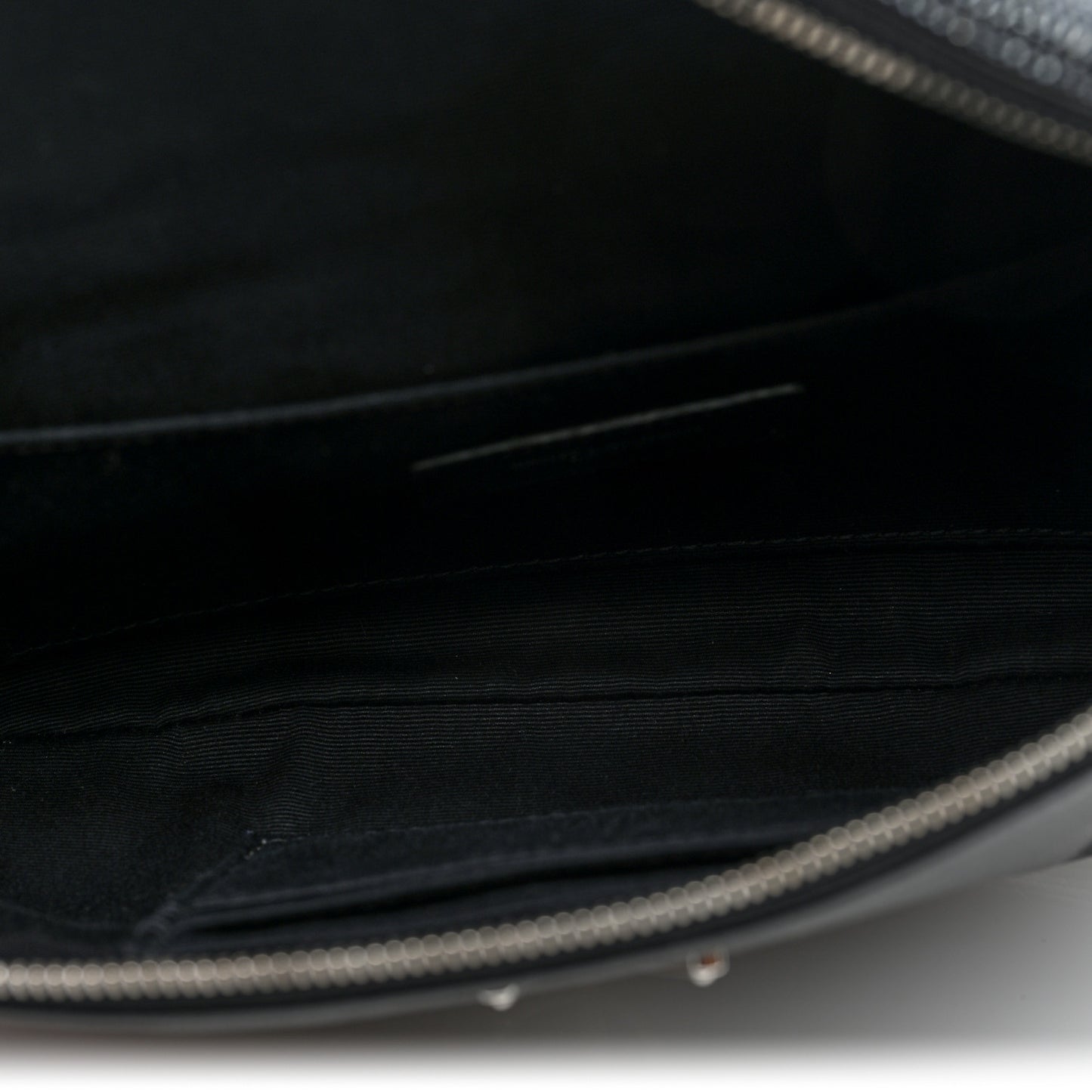 Lizard Embossed Calfskin Belt Bag Black