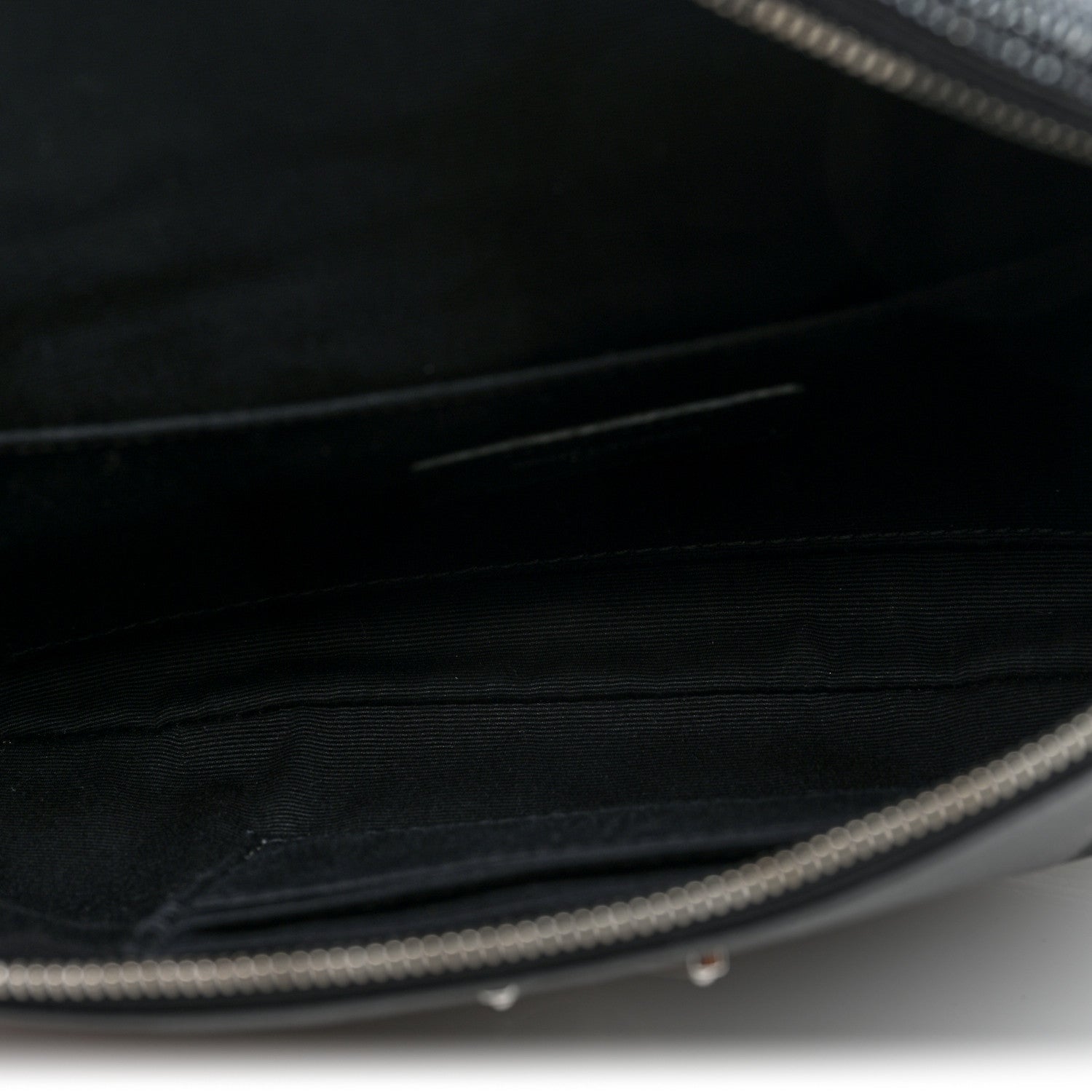 Saint Laurent Lizard Embossed Calfskin Belt Bag Black 5 of 9