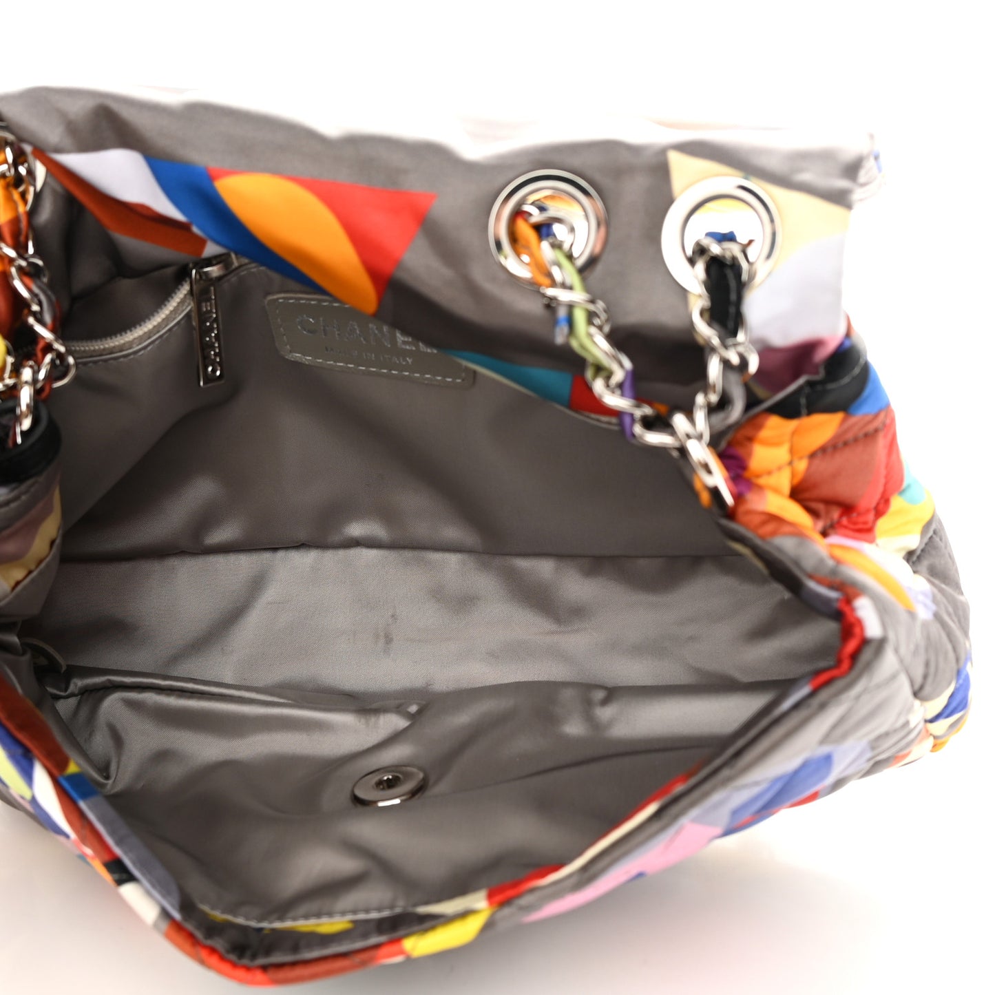 Nylon Printed Small Coco Color Flap Multicolor