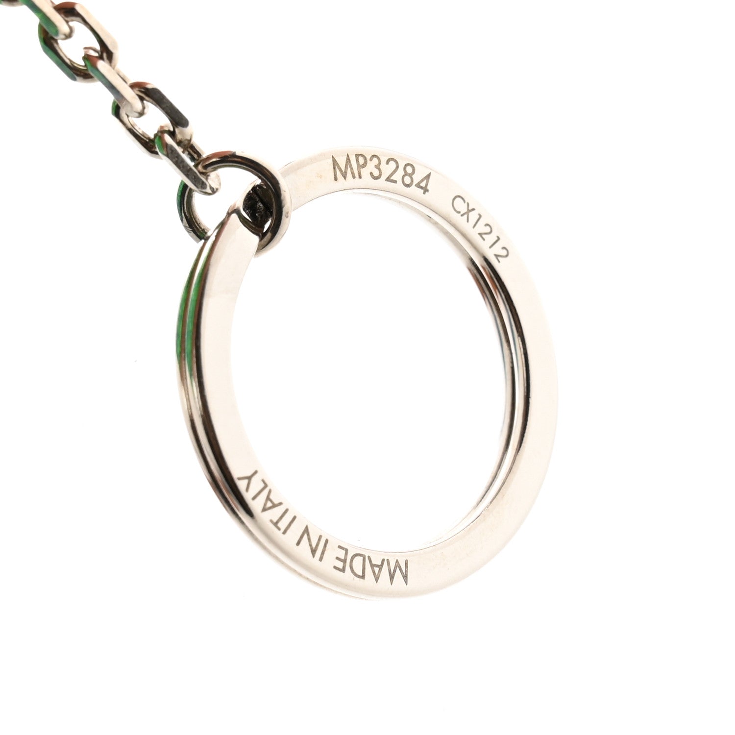 Louis Vuitton Taurillon Illusion Mini Keepall Earphones Pouch Bleu Vert 5 of 6