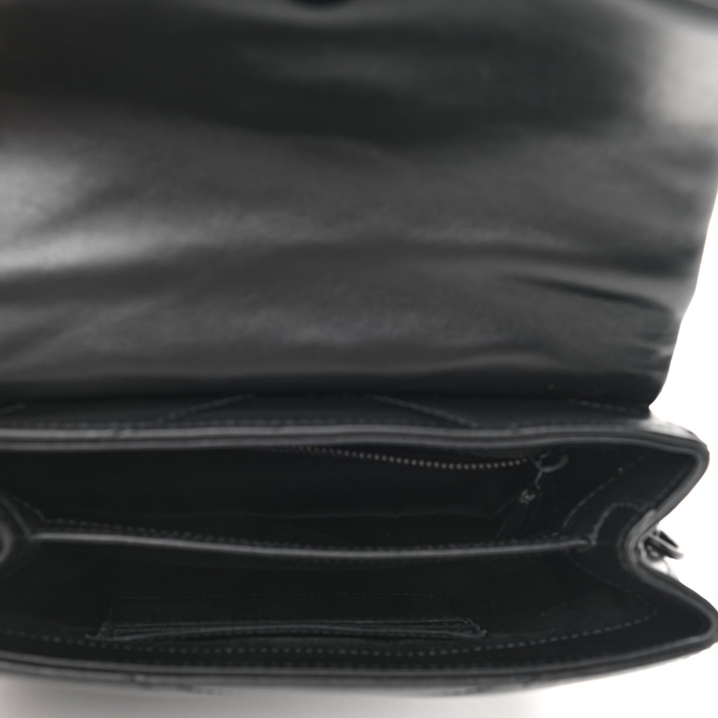 Calfskin Y Quilted Monogram Toy Loulou Crossbody Bag Black