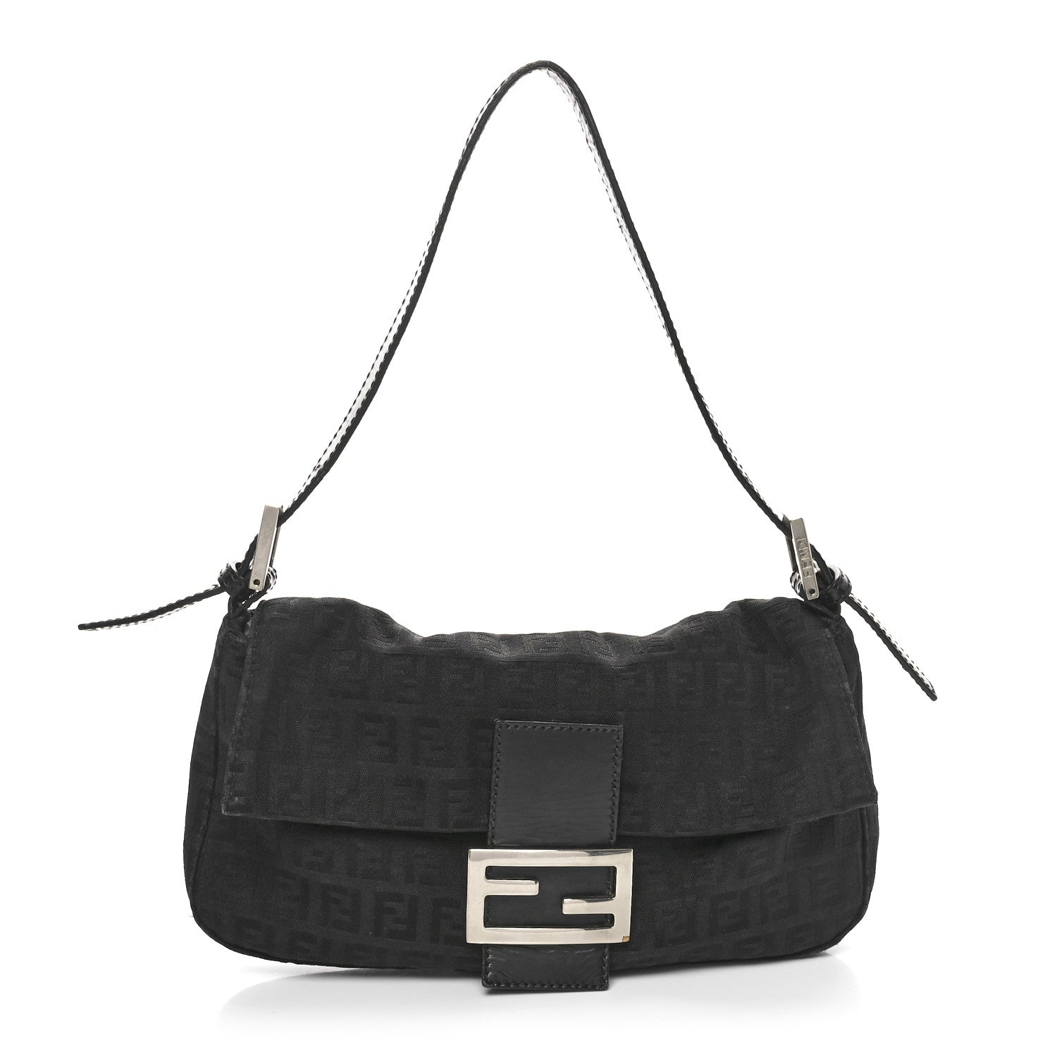 Fendi Nylon Zucca Baguette Black 1 of 10