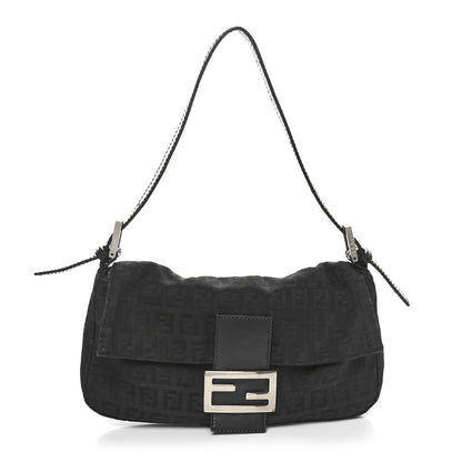 Fendi Nylon Zucca Baguette Black 1 of 10