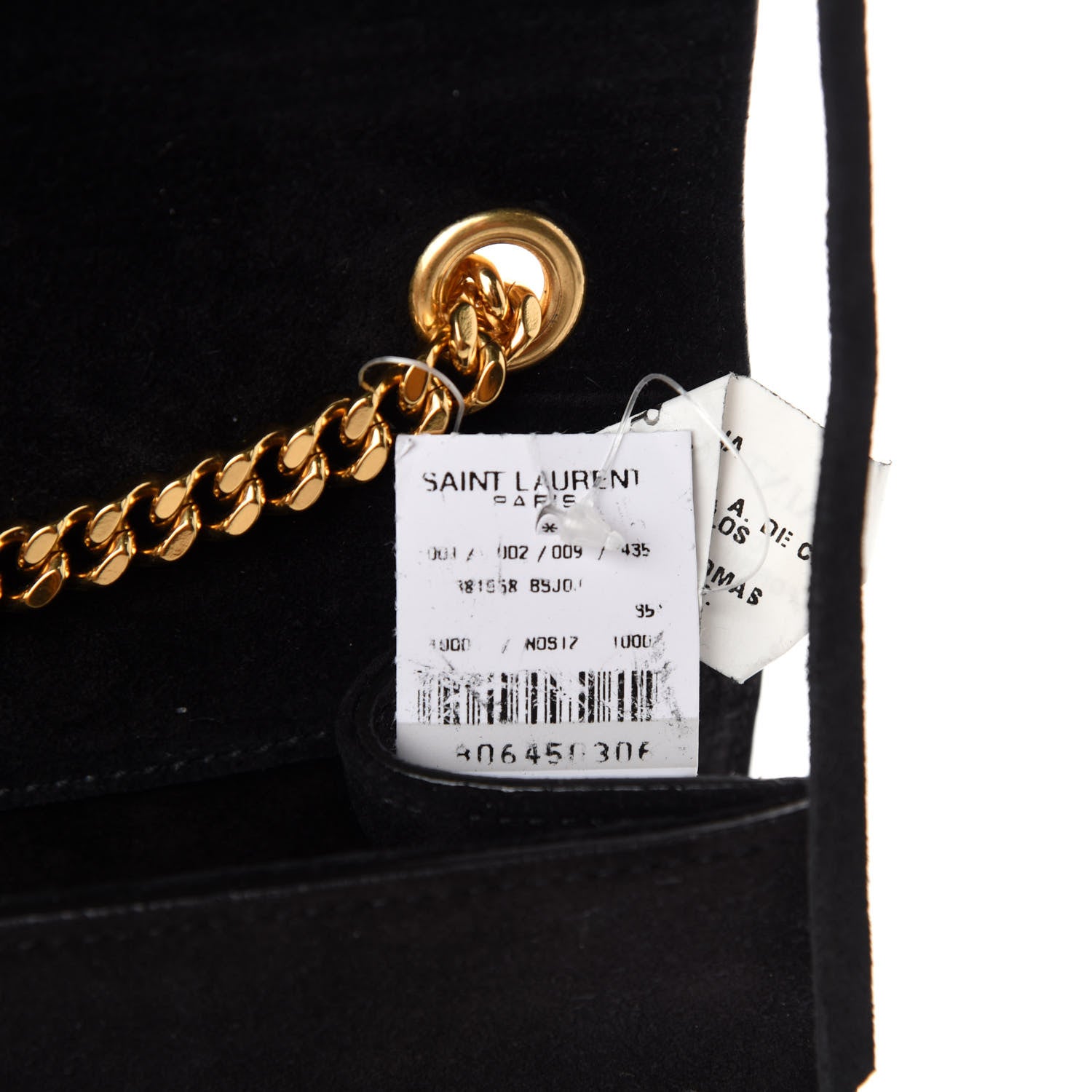 Saint Laurent Suede Fringe Baby Monogram Satchel Black 10 of 11