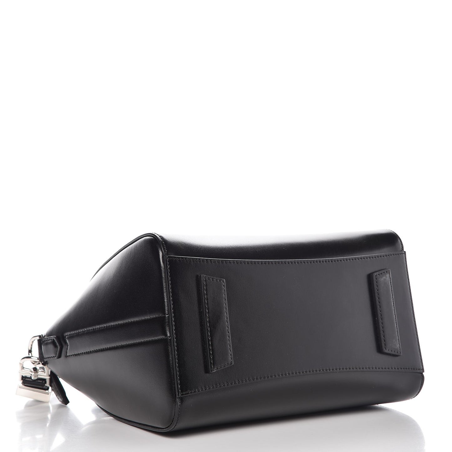 Shiny Lord Calfskin Small Antigona Black