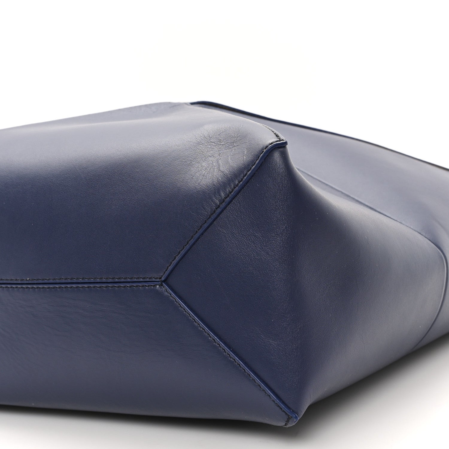 Loewe Shiny Calfskin Medium Puzzle Fold Tote Marine 9 of 10