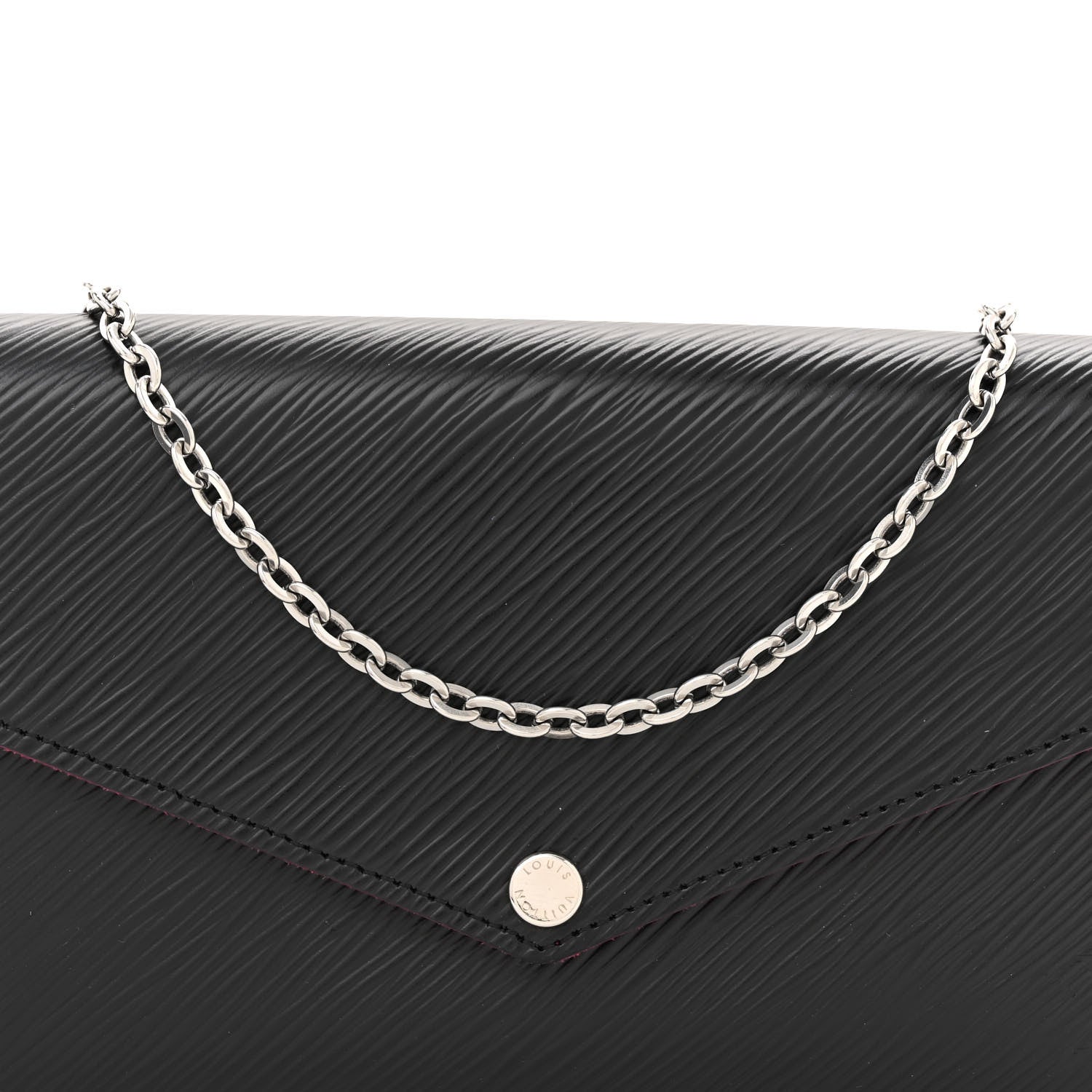 Louis Vuitton Epi Pochette Felicie Black Hot Pink 9 of 16