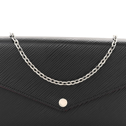 Louis Vuitton Epi Pochette Felicie Black Hot Pink 9 of 16