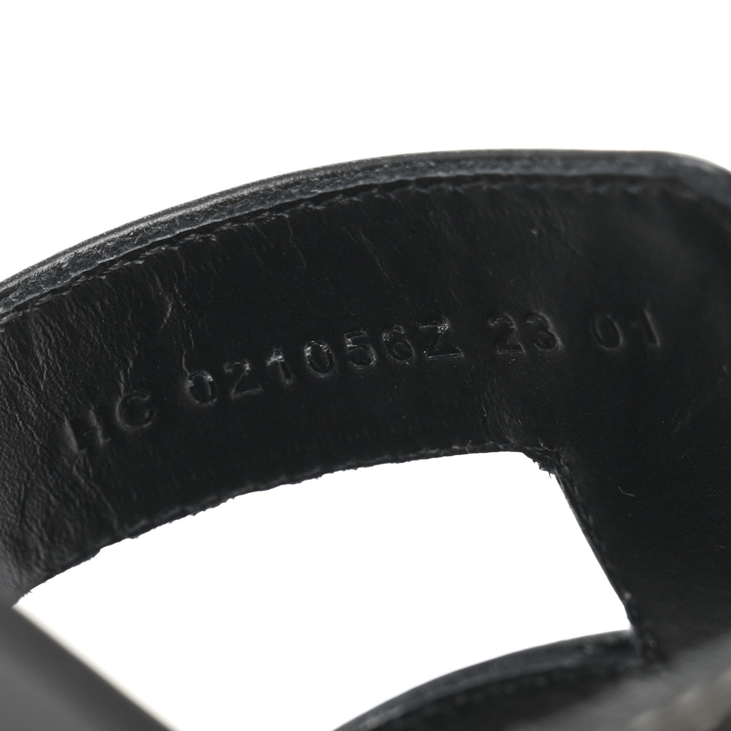 Hermes Box Calfskin Oran Sandals 38 Black 9 of 10