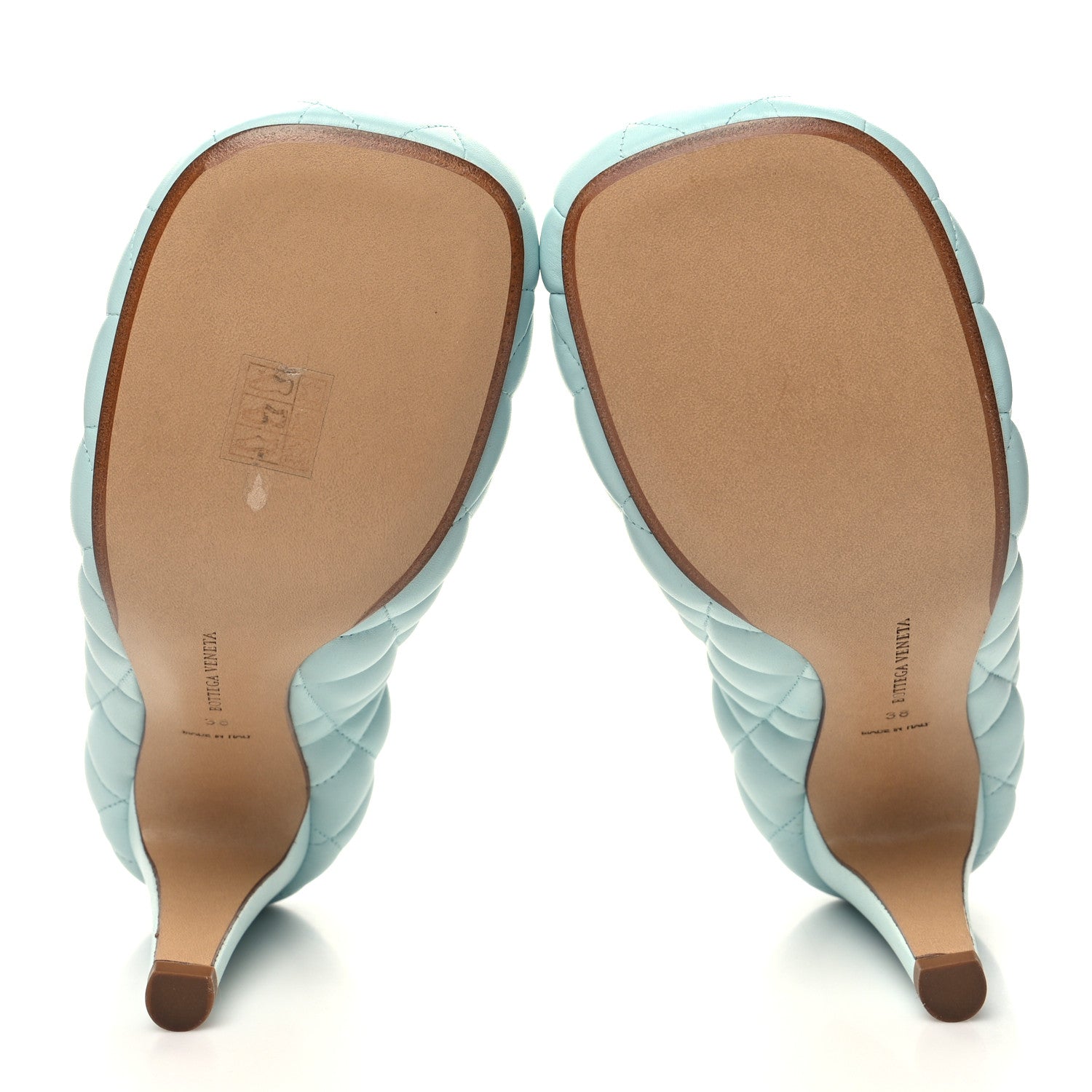 Bottega Veneta Nappa Matelasse Padded Dream Pumps 38 Topazio 5 of 7