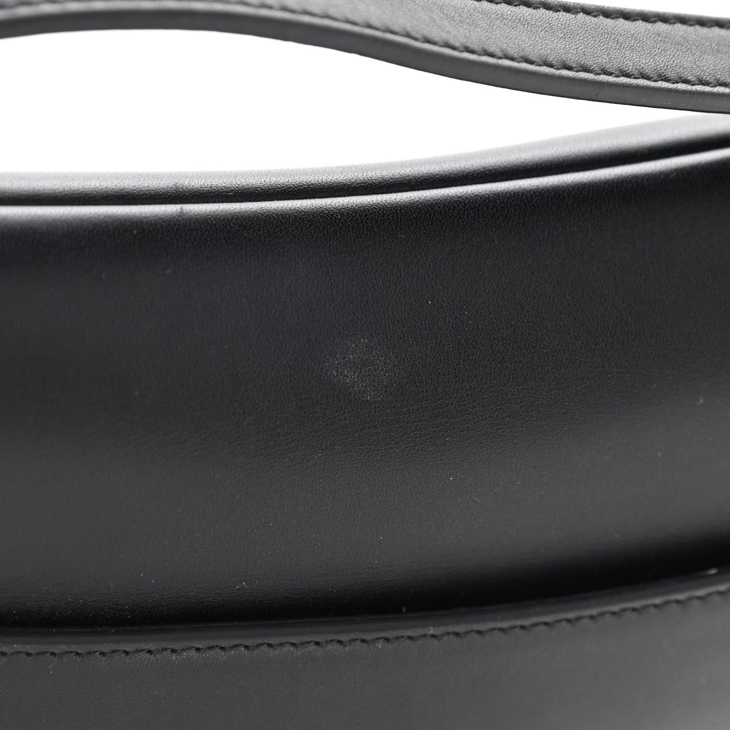 Calfskin Mini Saddle Bag Black