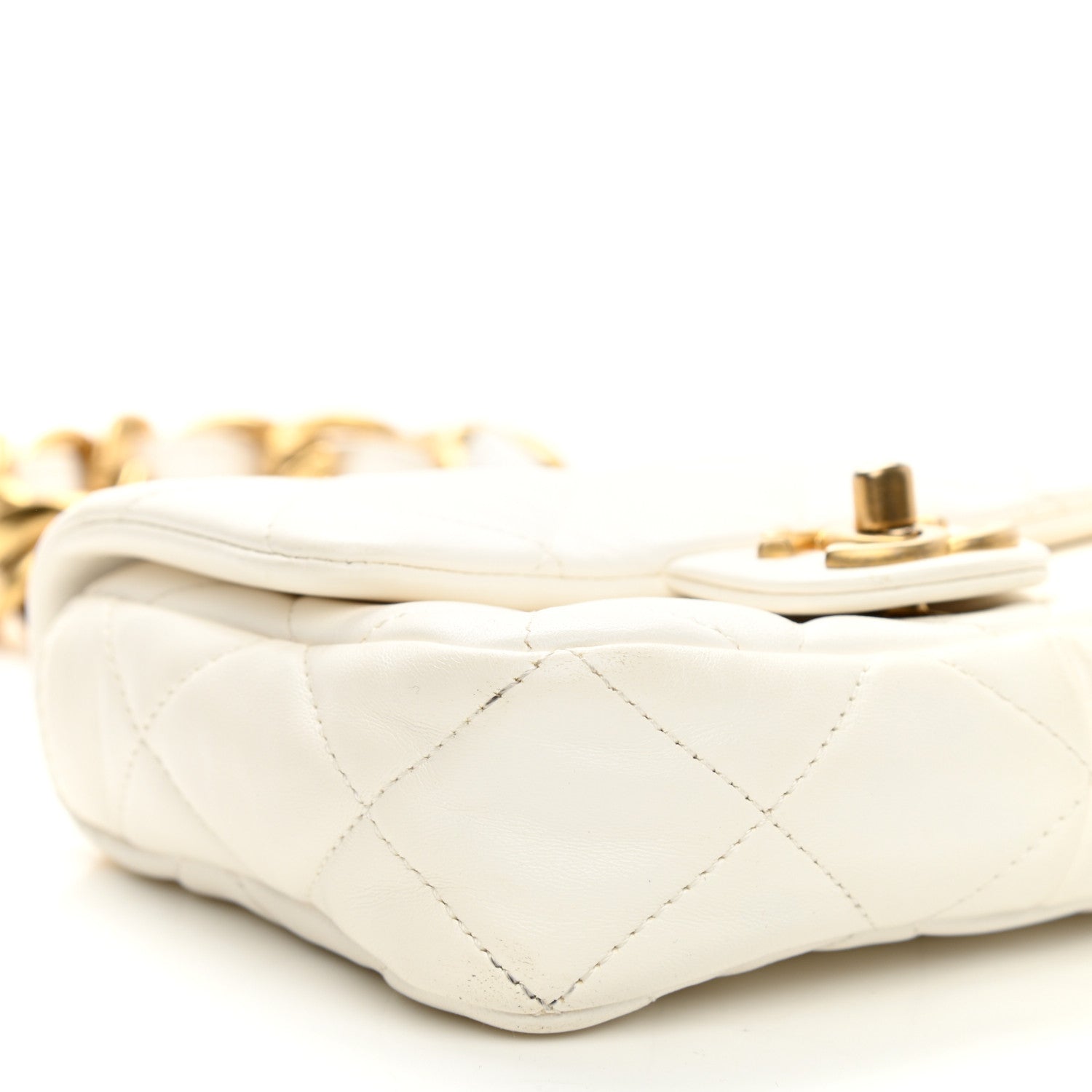 Chanel Lambskin Quilted Mini Funky Town Flap White 9 of 11