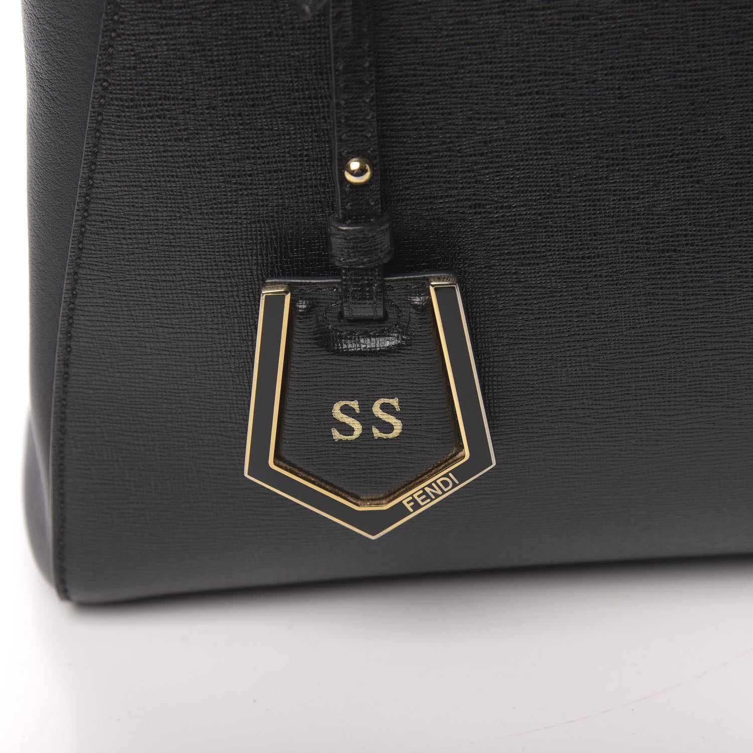 Fendi Vitello Elite Petite 2Jours Tote Black 9 of 10