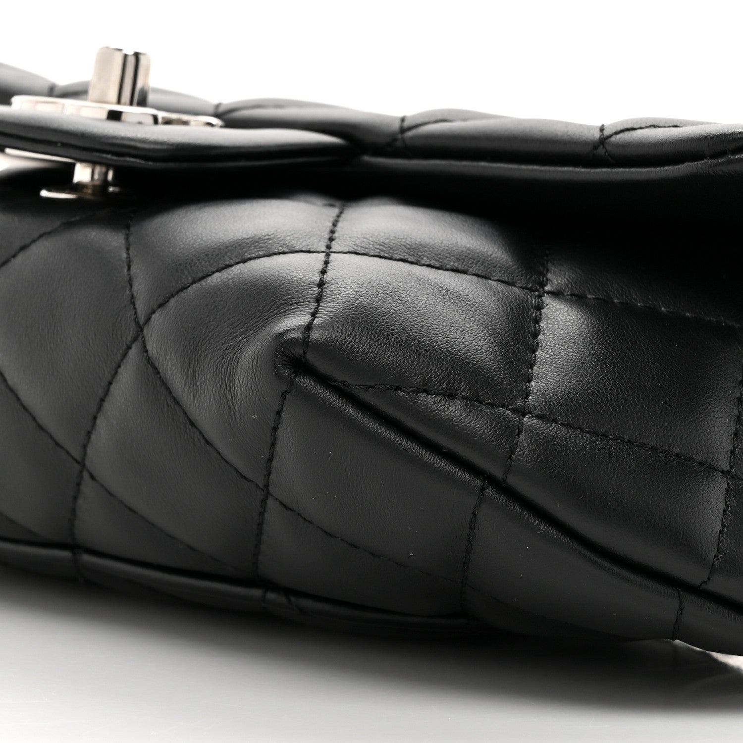 Chanel Calfskin Quilted CC Uniform Flap Belt Bag Black 9 of 10