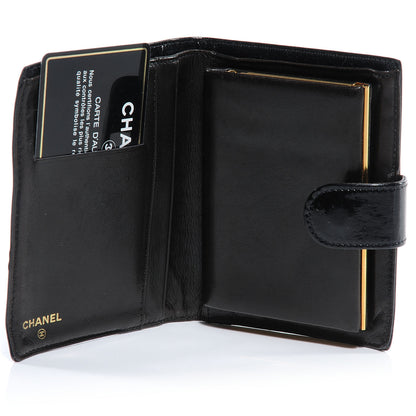 Chanel Patent CC French Wallet Black 5 of 7