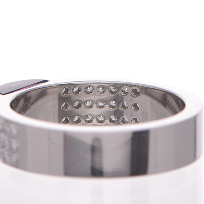 Gucci 18K White Gold Amethyst Diamond Band Ring 53 6.25 6 of 7