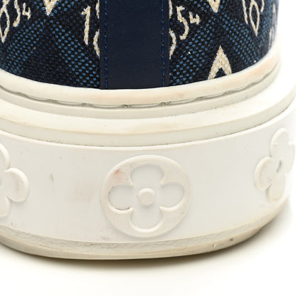 Louis Vuitton Jacquard Since 1854 Time Out Sneakers 38.5 Blue 9 of 10