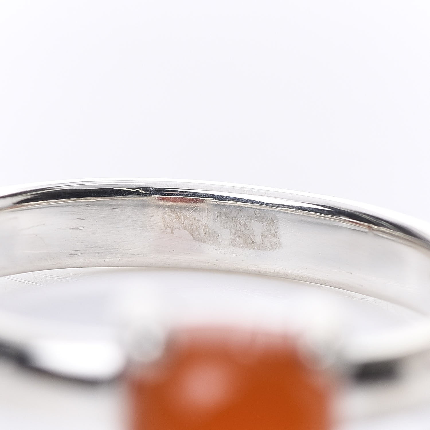 Tiffany Sterling Silver Carnelian Paloma Picasso Sugar Stacks Ring 55 7.25 7 of 7