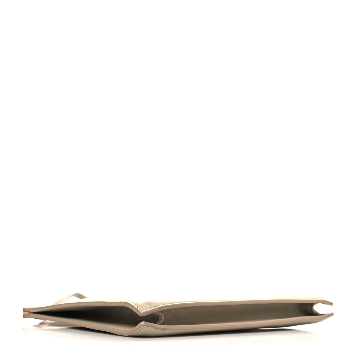 Smooth Calfskin Mini Clasp Bag Beige