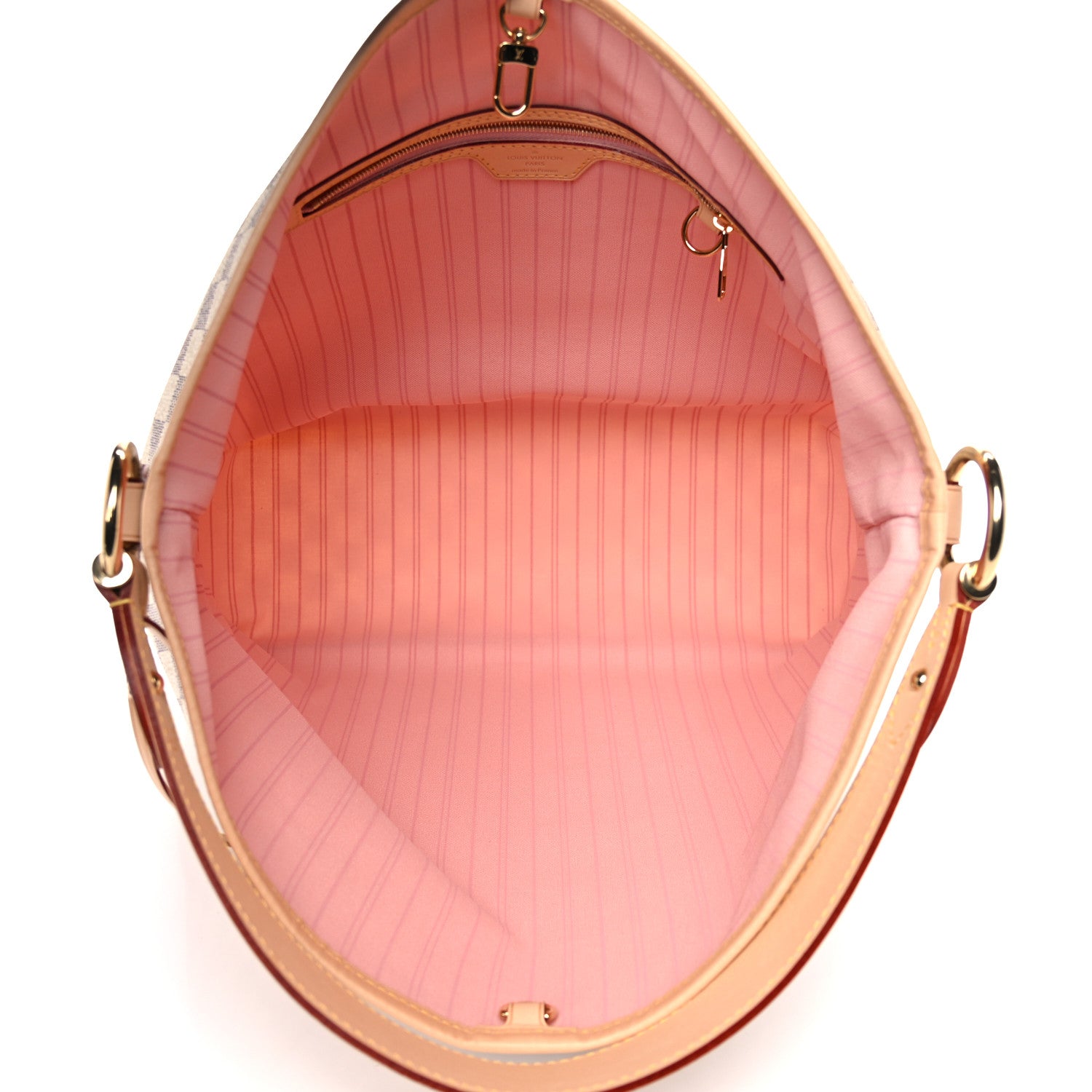 Louis Vuitton Damier Azur Delightful MM Rose Ballerine 5 of 14
