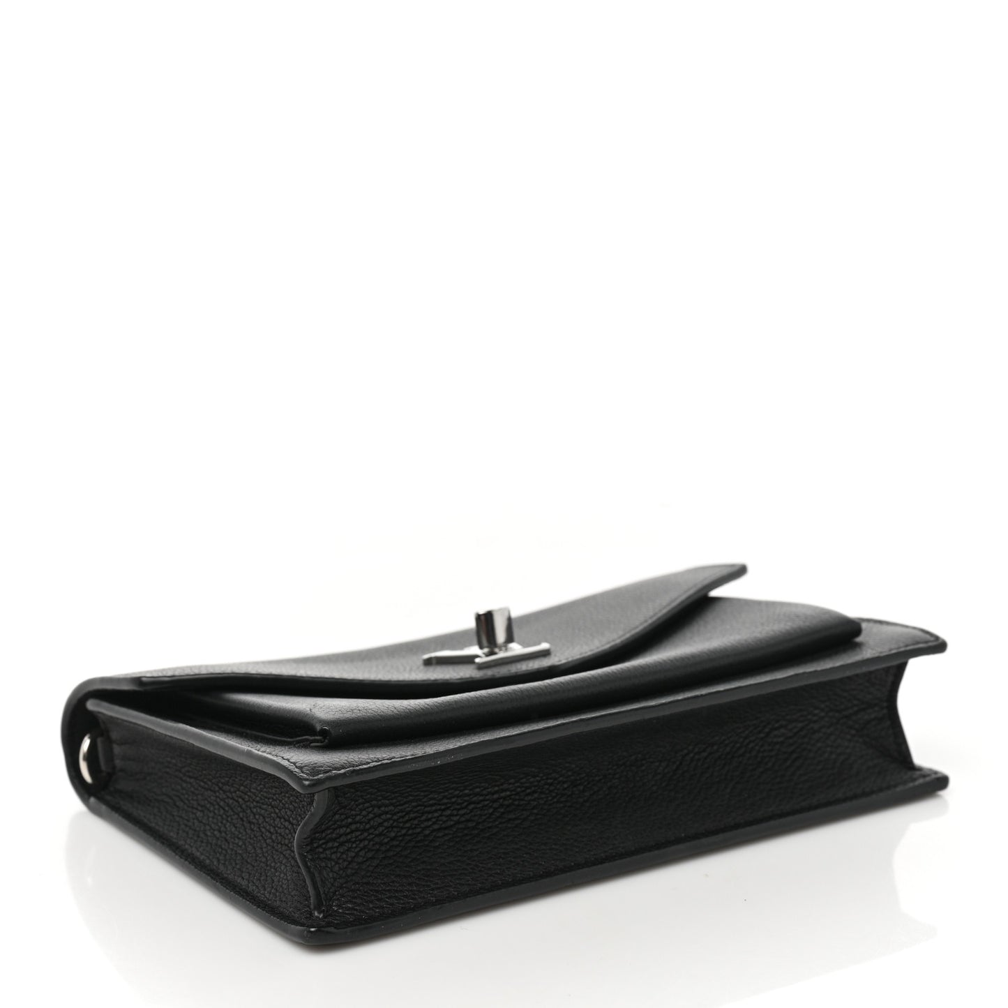 Soft Calfskin My Lockme Chain Pochette Black