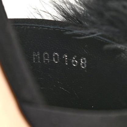 Louis Vuitton Marabou Crystal LV Marilyn Flat Mule 37 Black 8 of 9