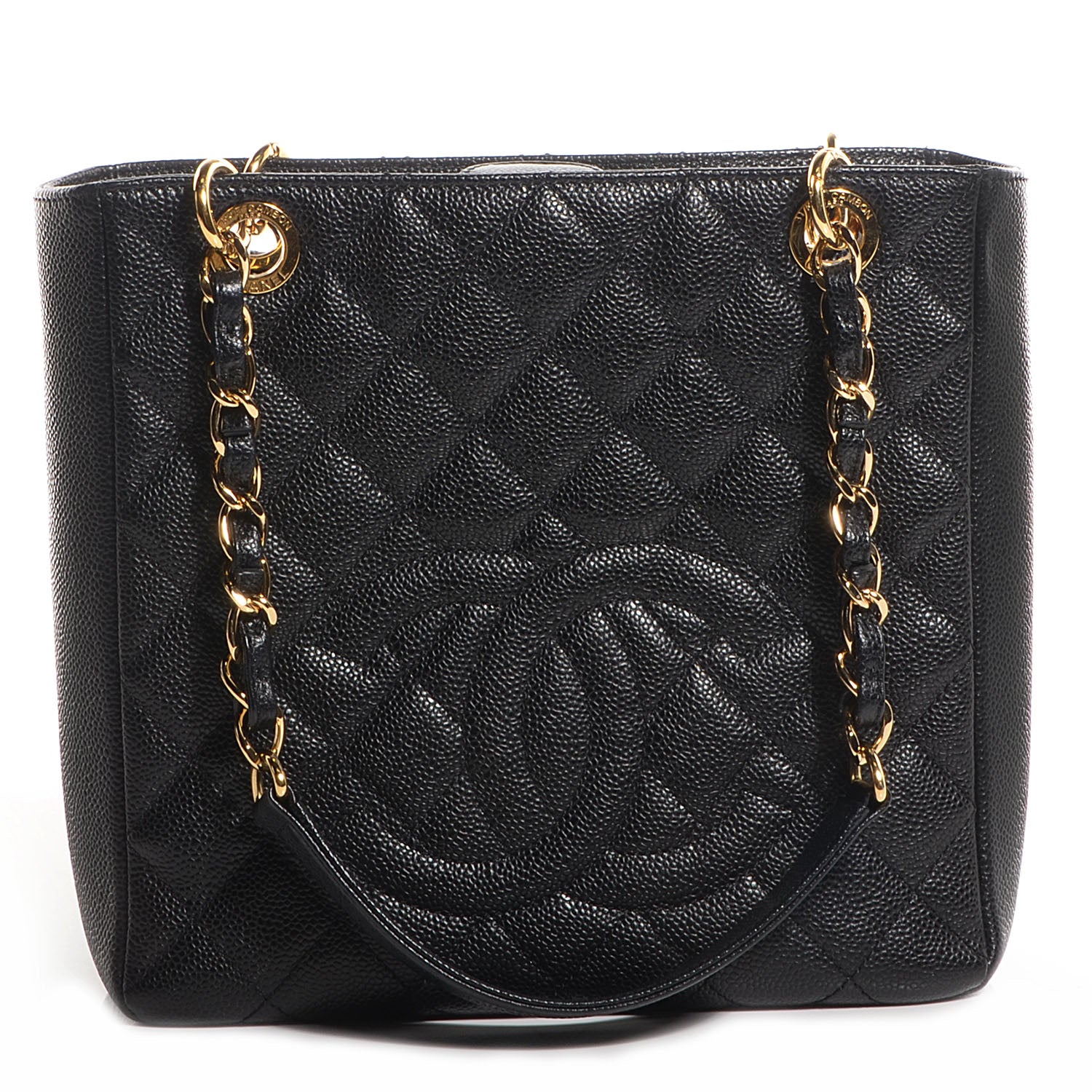Chanel Caviar Petit Shopping Tote PST Black 1 of 7