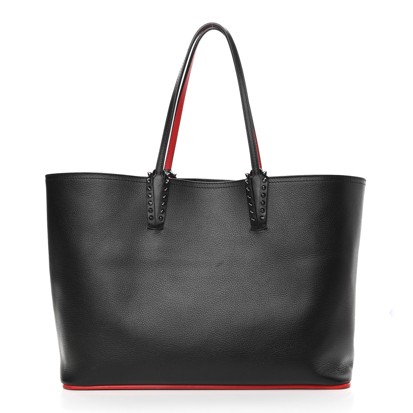 Calfskin Spikes East West Cabata Tote Black
