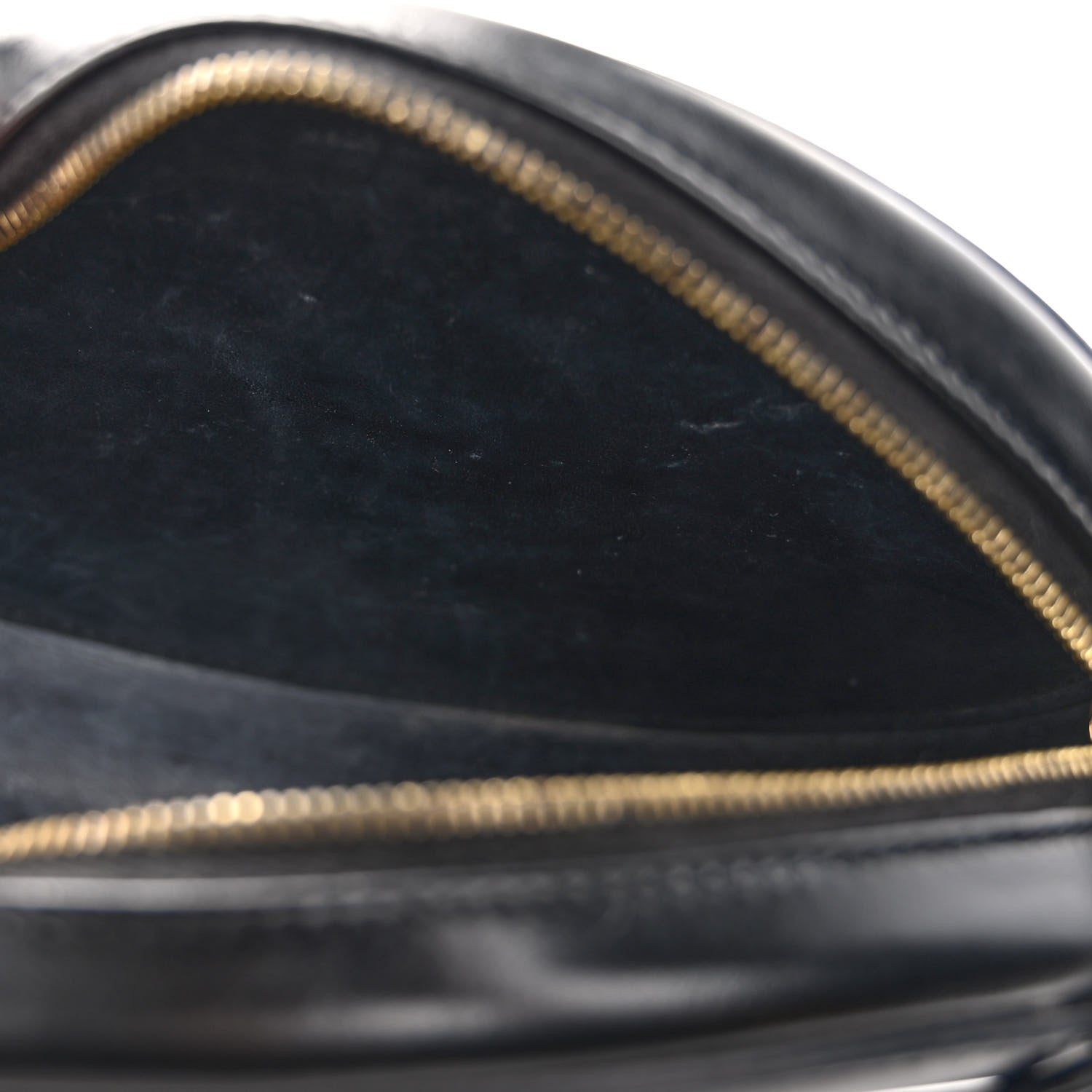 Celine Smooth Calfskin Cuir Triomphe Oval Bag Black 6 of 12