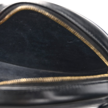 Celine Smooth Calfskin Cuir Triomphe Oval Bag Black 6 of 12