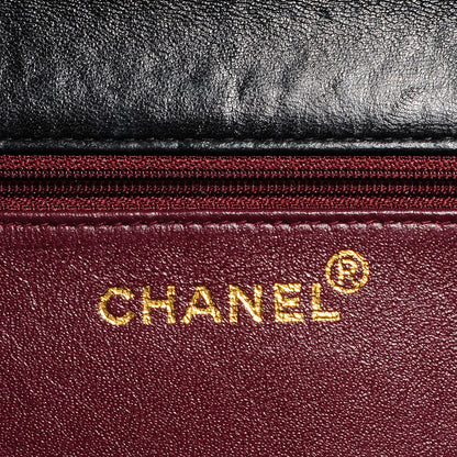 Chanel Lambskin Quilted Medium Single Flap Black 7 of 9