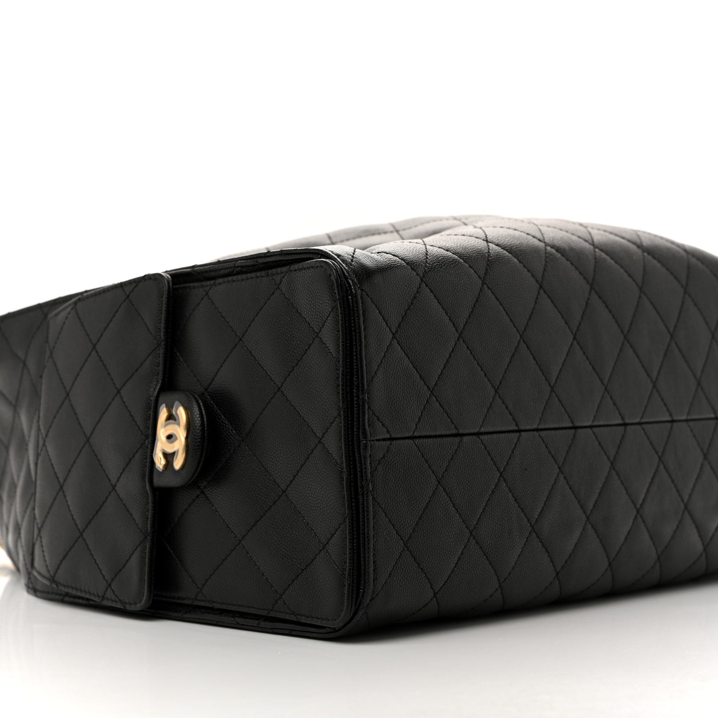 Caviar Quilted Large Chanel 25 Handbag Black