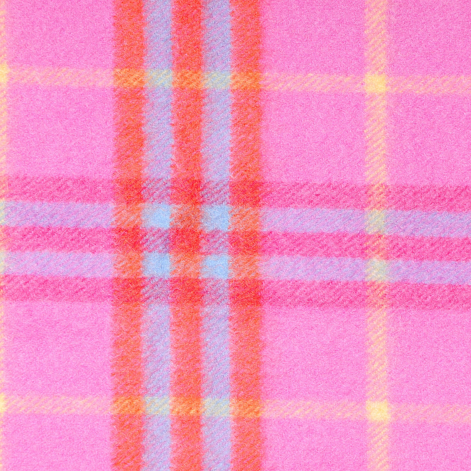 Burberry Cashmere Check Fringe Scarf Pink 3 of 5