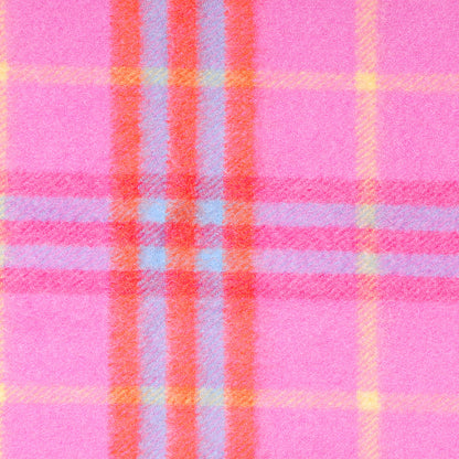 Burberry Cashmere Check Fringe Scarf Pink 3 of 5