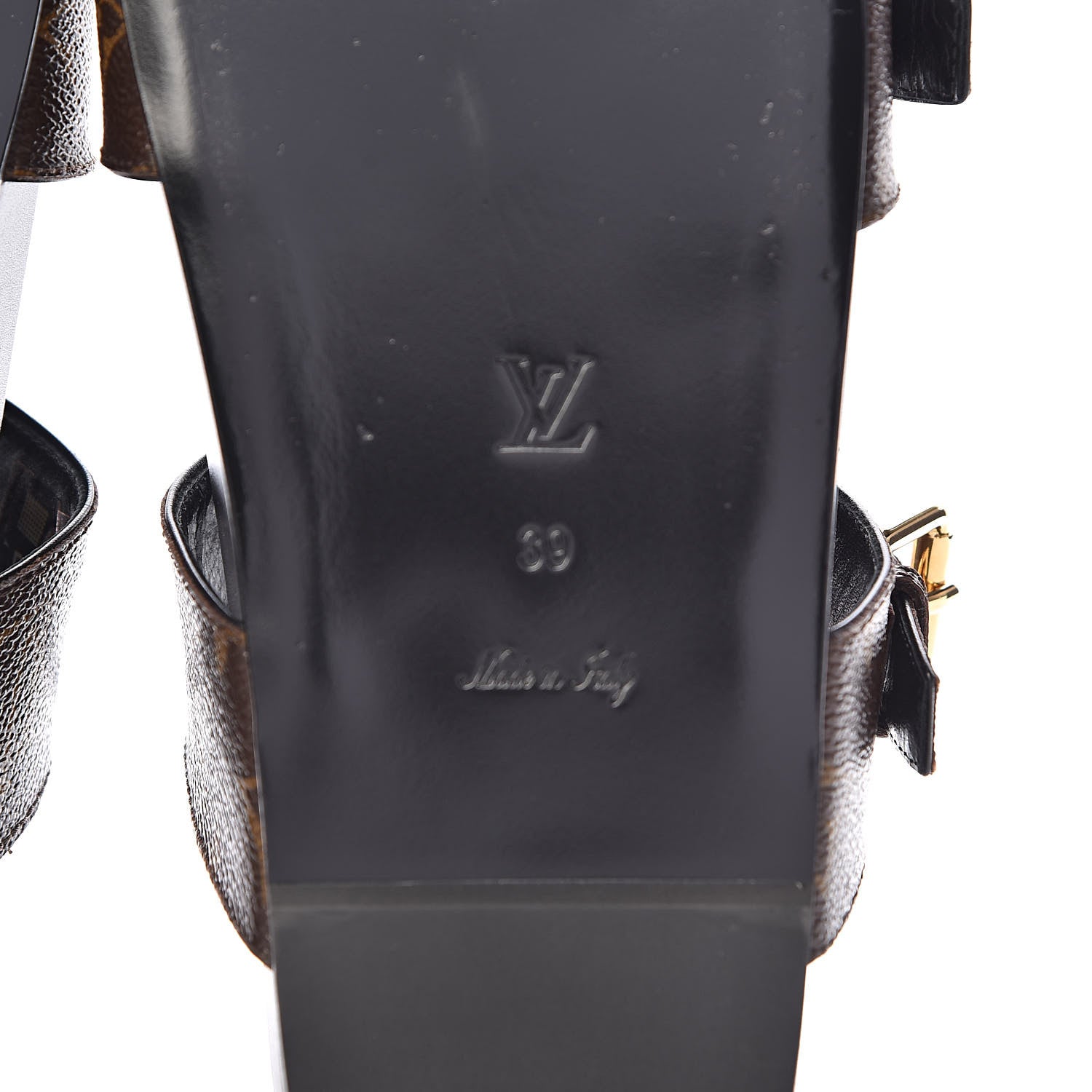 Louis Vuitton Monogram Bom Dia Mule Sandals 39 Black 6 of 11