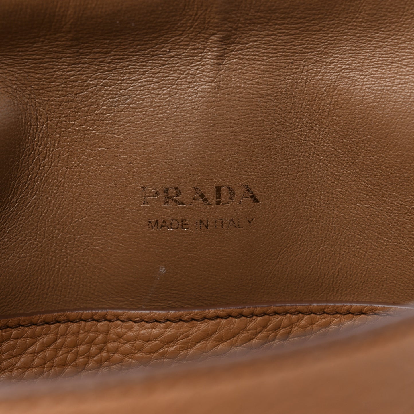 Vitello Daino Flap Shoulder Bag Caramel