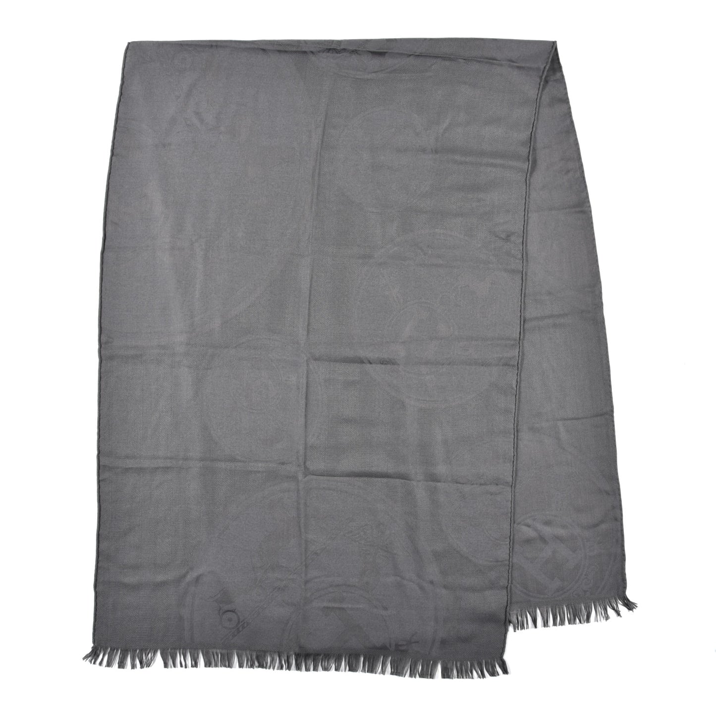Cashmere Silk New Libris Confettis D'Ex Libris Stole Acier