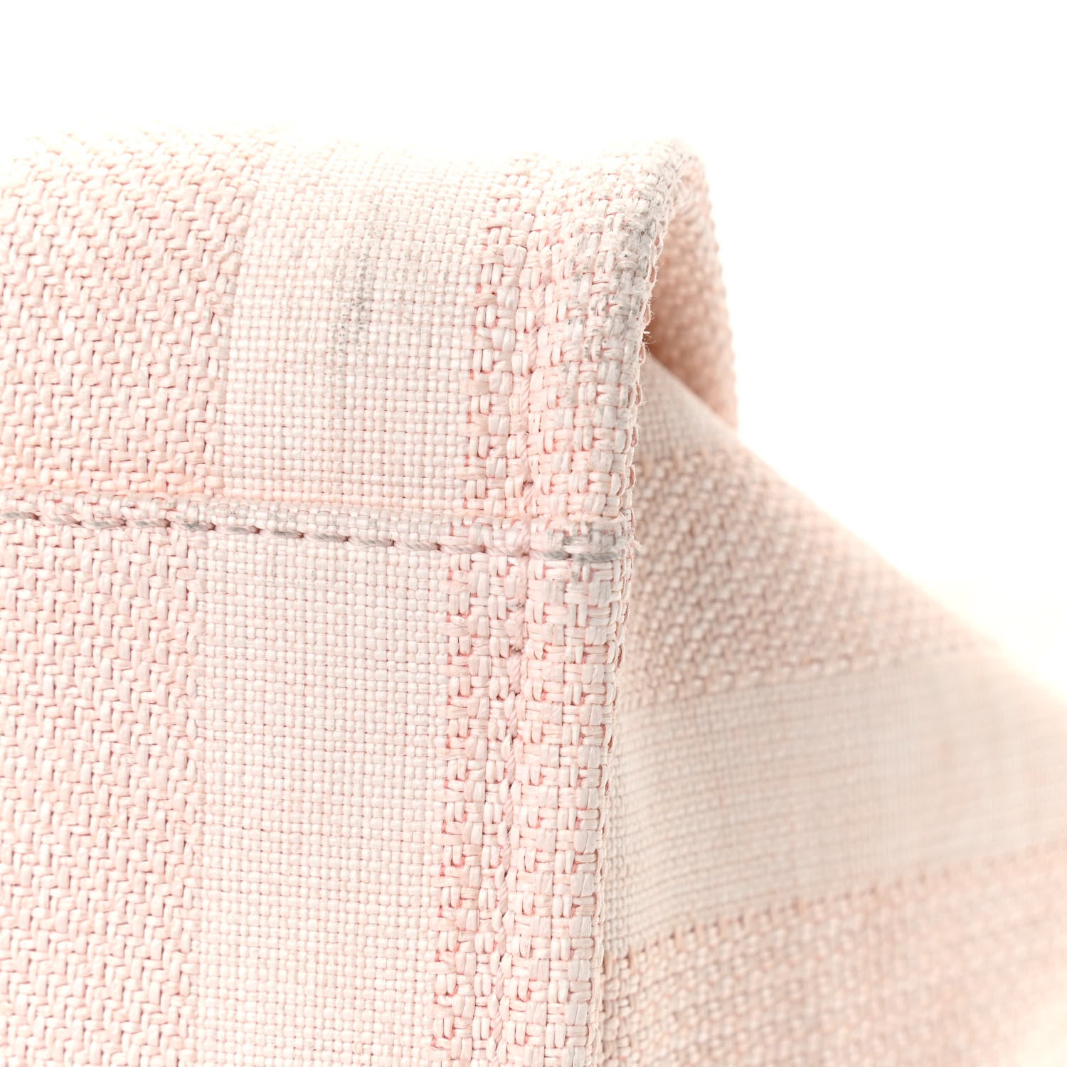 Chanel Mixed Fibers Calfskin Striped Medium Deauville Tote Light Pink 12 of 12